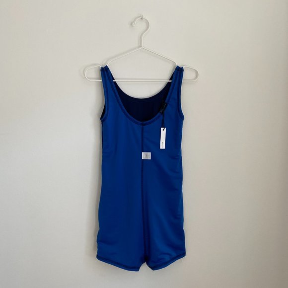 NWT Hirsuit Reversible One-Piece Retro Swim Navy/Cobalt, by Otherwild - Picture 9 of 15